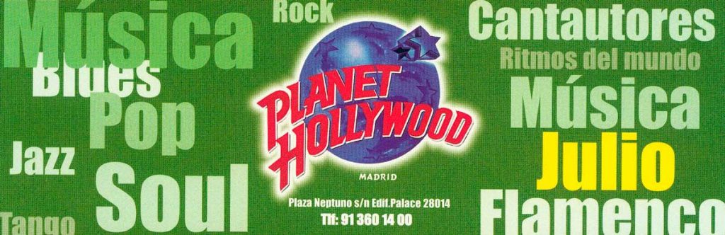 Trabajo realizado para Planet Hollywood